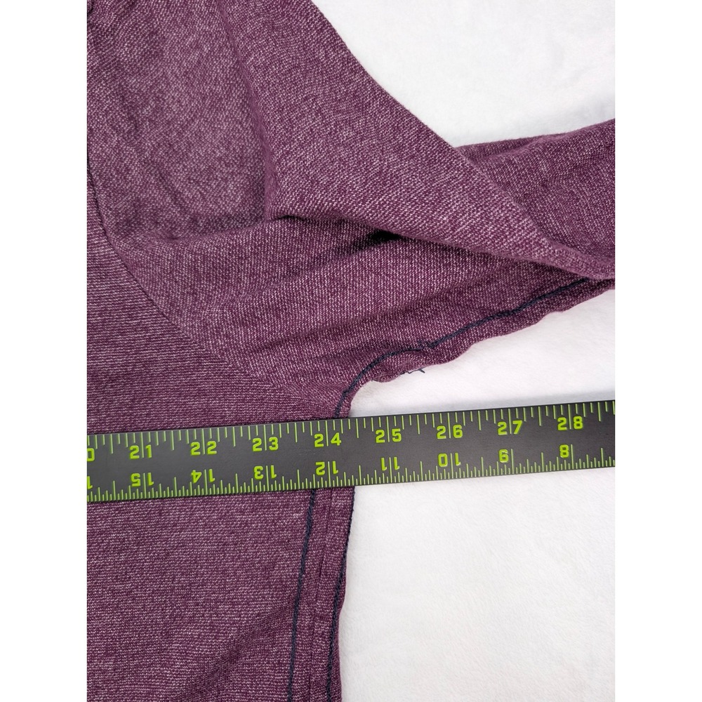 Tommy Bahama Mens XL Long Sleeve Polo Shirt Heathered Burgundy 100% Cotton - Picture 4 of 7